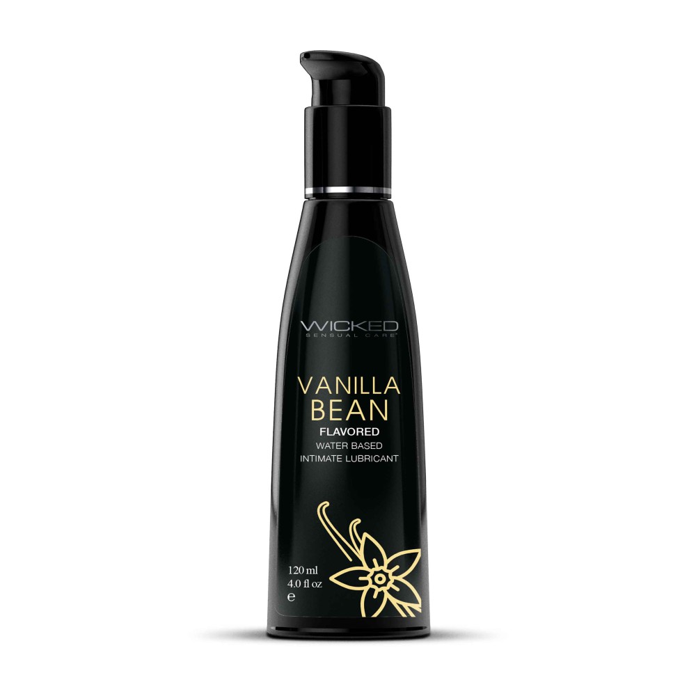 Aqua Vanilla Bean Flavored Water Based Intimate Lubricant - 4 Fl. Oz.