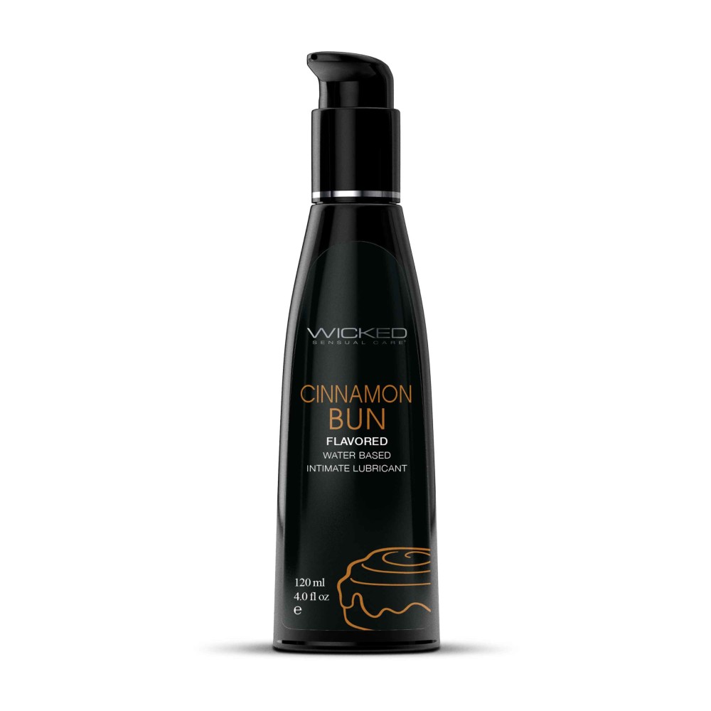 Aqua Cinnamon Bun Flavored Water Based Intimate Lubricant - 4 Fl. Oz.
