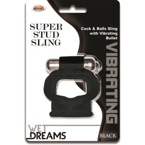 Wet Dreams Super Stud Sling - Black Wet Dreams Super Stud Sling - Black