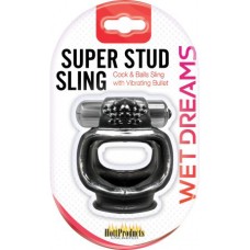 Wet Dreams Super Stud Sling - Black Wet Dreams Super Stud Sling - Black