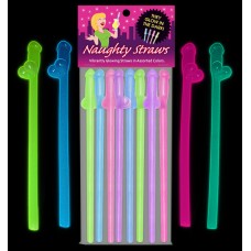 Glow-in-the-Dark Naughty Straws Glow-in-the-Dark Naughty Straws