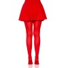 Nylon Tights - One Size - Red
