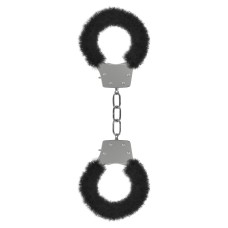 Pleasure Furry Handcuffs - Black Pleasure Furry Handcuffs - Black