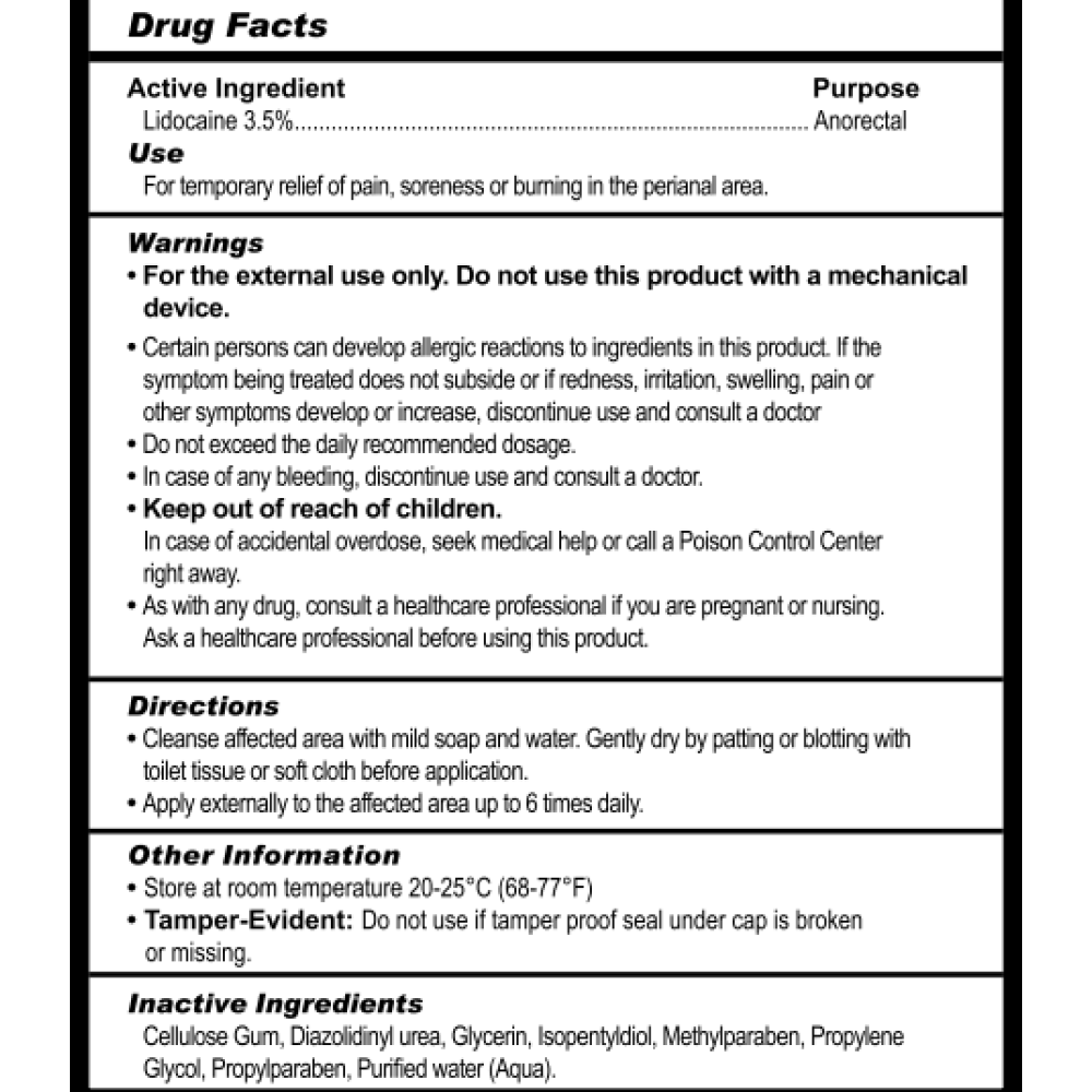 Numb Desensitizing Water Based Lubricant - 8 Fl. Oz. / 236 ml