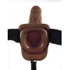 Fetish Fantasy Series 9-Inch Hollow Strap-on With Balls - Brown