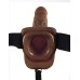 Fetish Fantasy Series 9-Inch Hollow Strap-on With Balls - Brown Fetish Fantasy Series 9-Inch Hollow Strap-on With Balls - Brown