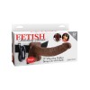 Fetish Fantasy Series 9-Inch Vibrating Hollow Strap-on With Balls - Brown