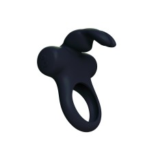 Ohhh Bunny Frisky Bunny Vibrating Ring - Black Pearl Ohhh Bunny Frisky Bunny Vibrating Ring - Black Pearl