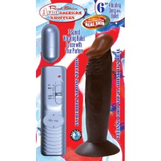 Afro American Whoppers 6 Inch Vibrating Dong With Bullet - Brown Afro American Whoppers 6 Inch Vibrating Dong With Bullet - Brown