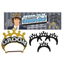 Groom-to-Be Celebration Crown Set
