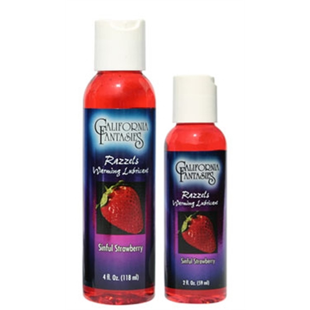 Razzels Warming Lubricant - Sinful Strawberry - 2.5 Oz. Bottle