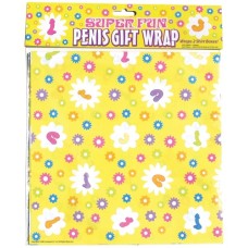 Super Fun Penis Gift Wrap - 2 Sheets