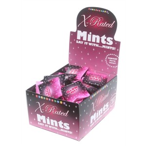X-Rated Mints - 100 Piece p.o.p Display - 3.1g Bags