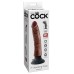 King Cock 7-Inch Vibrating Cock - Brown King Cock 7-Inch Vibrating Cock - Brown