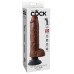 King Cock 10-Inch Vibrating Cock With Balls - Brown