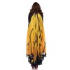 Festival Butterfly Wing Halter Cape - Orange/ - One Size - Black