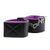 Reversible Ankle Cuffs Premium Bonded Leather and  Neoprene - Purple