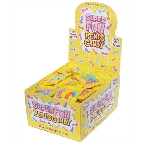 Super Fun Penis Candy - 100 Piece p.o.p Display - 3g Bags Super Fun Penis Candy - 100 Piece p.o.p Display - 3g Bags