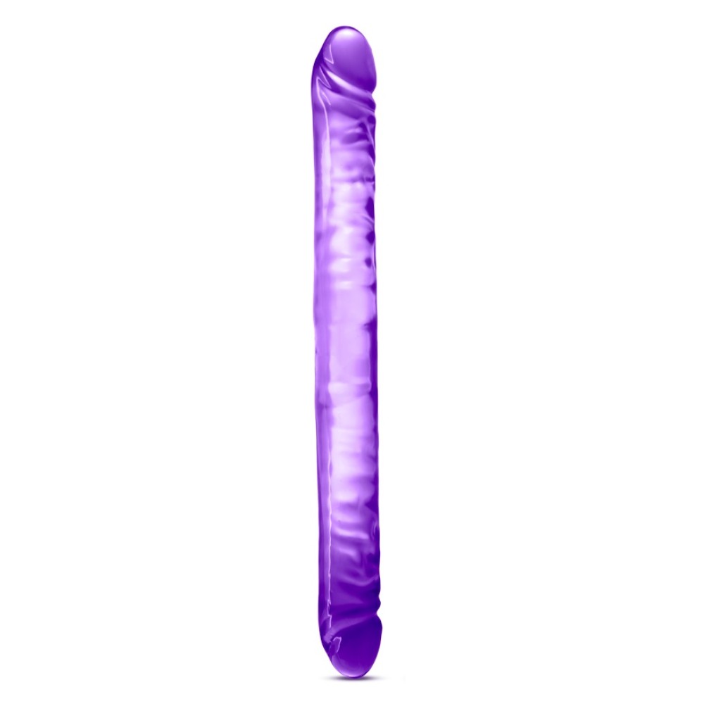 B Yours 18 Inch Double Dildo - Purple