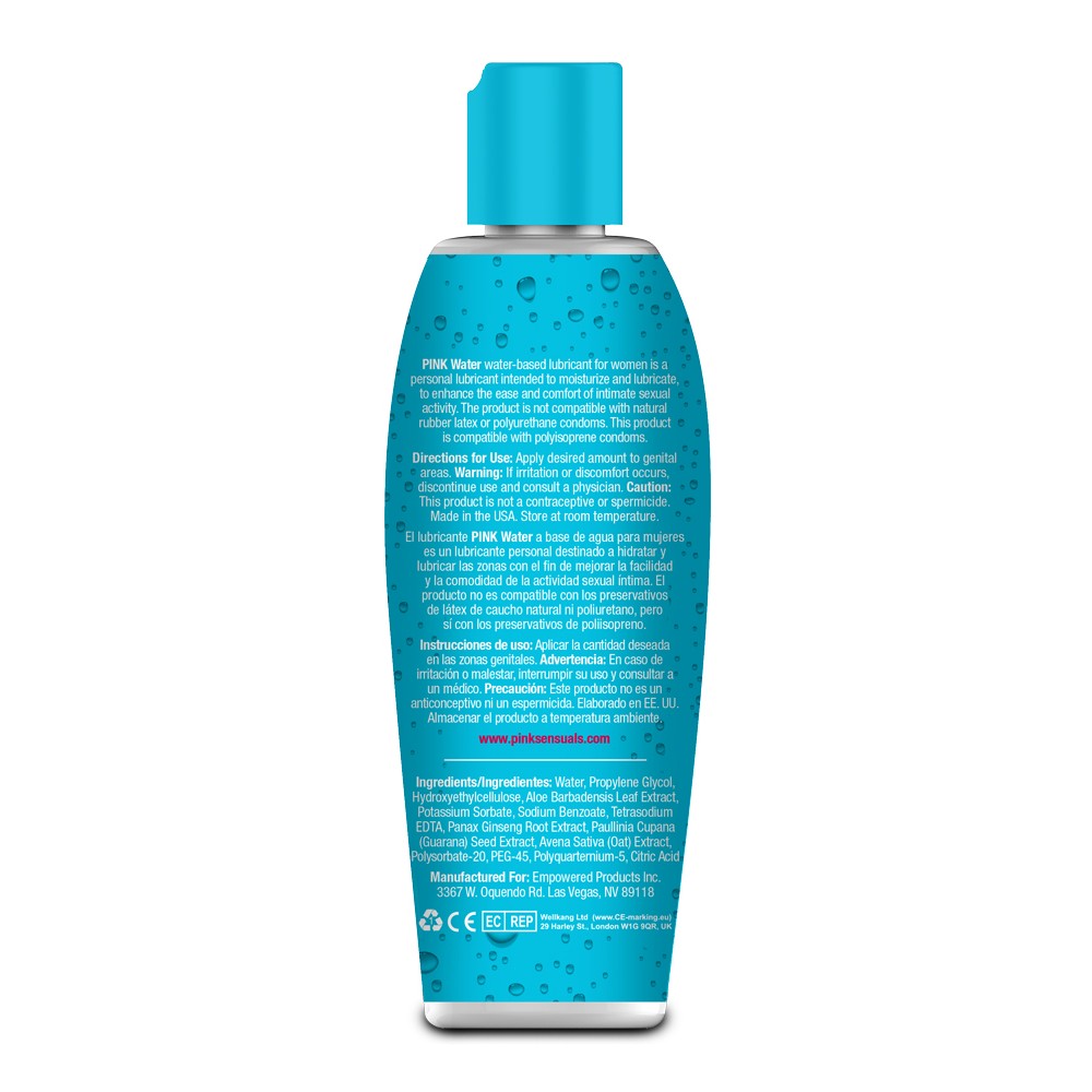 Pink Water Based Lubricant for Women - 4.7 Oz. / 140 ml
