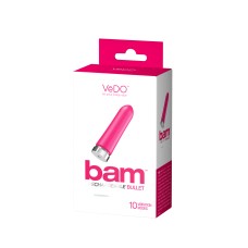 Bam Rechargeable Bullet - Hot in Bed Pink Bam Rechargeable Bullet - Hot in Bed Pink