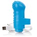 Charged Fingo Rechargeable Finger Vibe - Blue