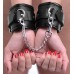 Locking Padded Wrist Cuffs W/chain