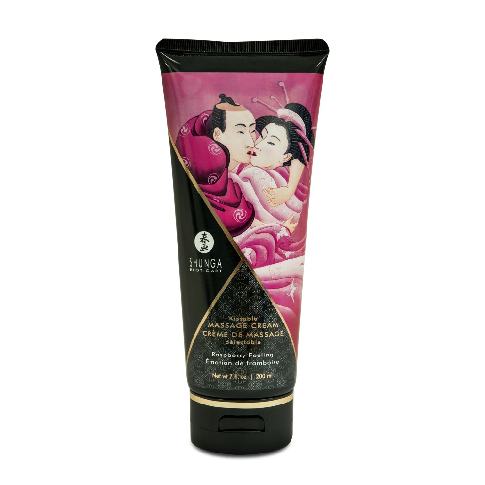 Kissable Massage Cream - Raspberry Feeling - 7 Fl. Oz. / 200 ml