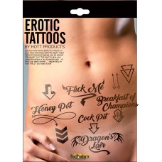 Erotic Tattoo's - Assorted Pack Erotic Tattoo's - Assorted Pack