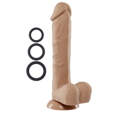 9 Inch Silicone Pro Odorless Dong - Tan 9 Inch Silicone Pro Odorless Dong - Tan
