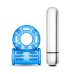 Stay Hard 10 Function Vibrating Bull Ring - Blue