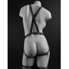 Dillio Pink - 6 Inch Strap-on Suspender Harness Set