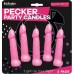 Bachelorette Pecker Party Pink Candles 5pk Bachelorette Pecker Party Pink Candles 5pk