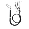 Rhinestone Handle Whip - Black