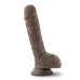 Au Naturel 9 Inch Sensa Feel Dildo - Chocolate