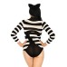 Striped Cat Bodysuit - One Size
