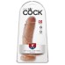 King Cock 8 Inch Cock With Balls - Tan