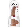 King Cock 9 Inch Cock With Balls - Tan