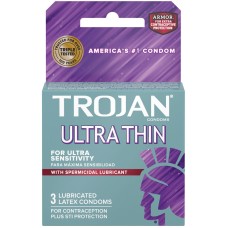 Trojan Ultra Thin Armor Spermicidal Condoms - 3 Pack Trojan Ultra Thin Armor Spermicidal Condoms - 3 Pack