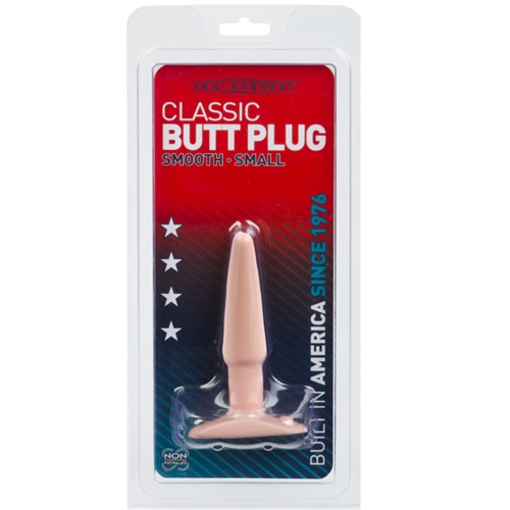 Classic Butt Plug Smooth - Small - White