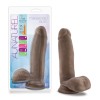 Au Naturel - 7 Inch Sensa Feel Dildo - Chocolate