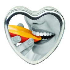 Edible Heart Candle - Mango - 4 Oz. Edible Heart Candle - Mango - 4 Oz.