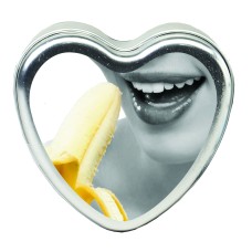 Edible Heart Candle - Banana - 4 Oz. Edible Heart Candle - Banana - 4 Oz.