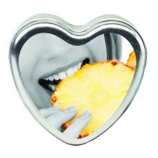 Edible Heart Candle - Pineapple - 4oz Edible Heart Candle - Pineapple - 4oz