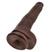 King Cock 14 Inch Cock With Balls - Brown King Cock 14 Inch Cock With Balls - Brown