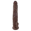 King Cock 14 Inch Cock With Balls - Brown