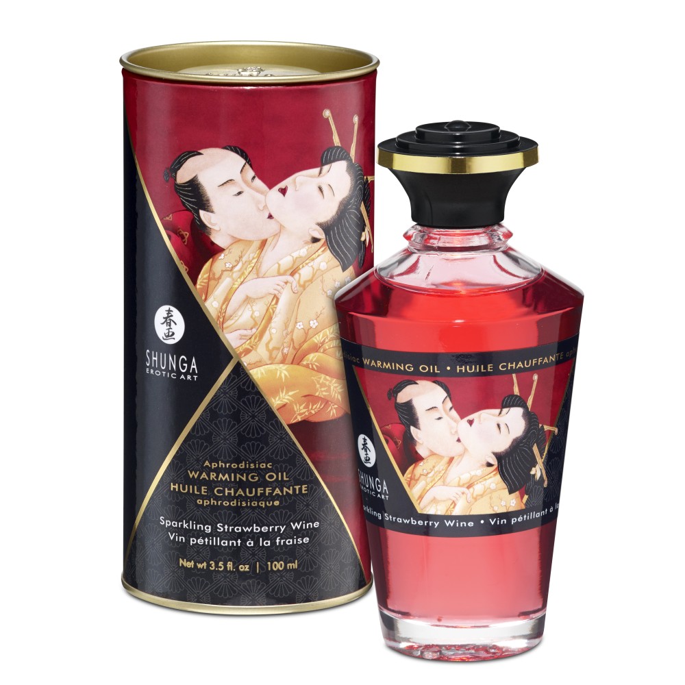 Aphrodisiac Warming Oil - Sparkling Strawberry Wine