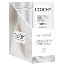 Coochy Shave Cream - Au Natural - 15 ml Foils 24 Count Display Coochy Shave Cream - Au Natural - 15 ml Foils 24 Count Display
