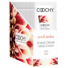 Coochy Shave Cream - Sweet Nectar - 15 ml Foils 24 Count Display Coochy Shave Cream - Sweet Nectar - 15 ml Foils 24 Count Display