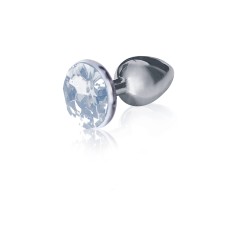 The 9's the Silver Starter Bejeweled Stainless Steel Plug - Diamond The 9's the Silver Starter Bejeweled Stainless Steel Plug - Diamond